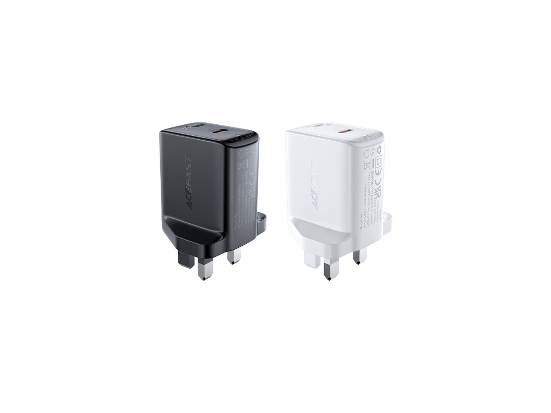 ACEFAST A4 PD3.0 20W Wall Charger UK Plug, Fast USB-C Charging ACEFAST A4 PD3.0 20W Wall Charger UK Plug, Fast USB-C Charging
